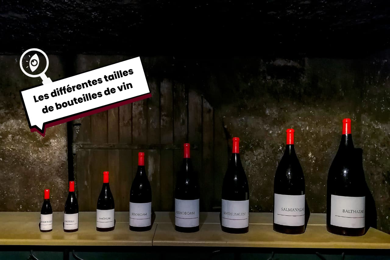 Les différentes tailles de bouteilles de vin